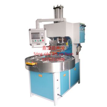 Máy cắt hàn cao tần tự động bàn tròn PLC-8KW/10KW-4R-P